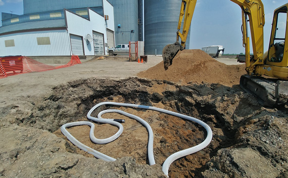 commercial plumbing excavation